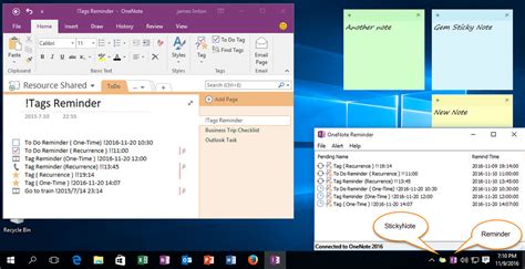 OneNote Reminders