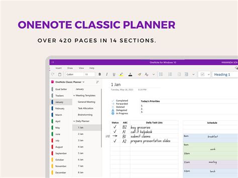 OneNote Template Design