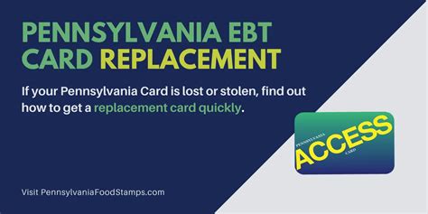 Description of PA EBT Card Replacement