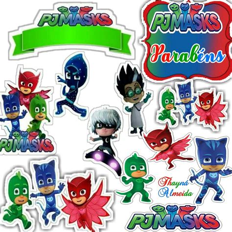 PJ Masks Cake Topper Party Supplies