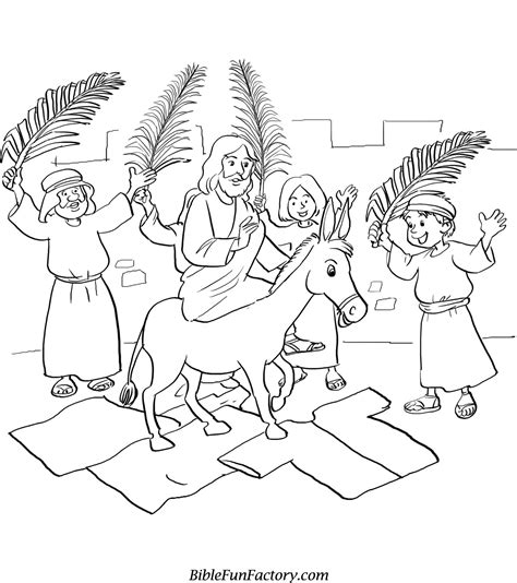 Palm Sunday Coloring Page Ideas