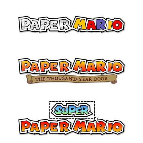 Paper Mario Logos Printable