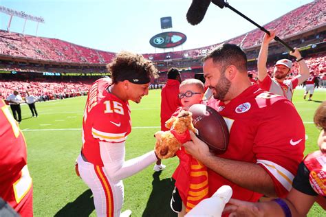 Patrick Mahomes participating in charity events