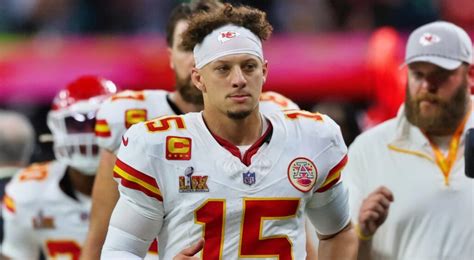 Patrick Mahomes in his Chiefs uniform