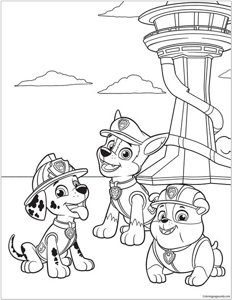 Paw Patrol Coloring Sheets Image 4