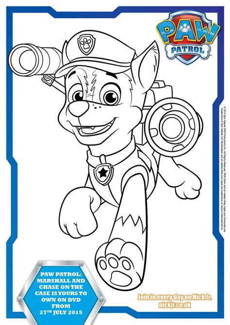 Paw Patrol Coloring Sheets and Learning