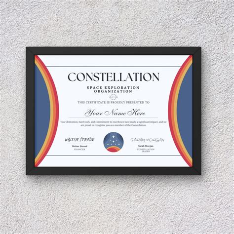 Personalized Star Certificate