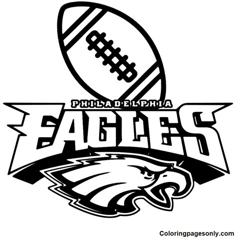 Philadelphia Eagles Coloring Pages for Kids