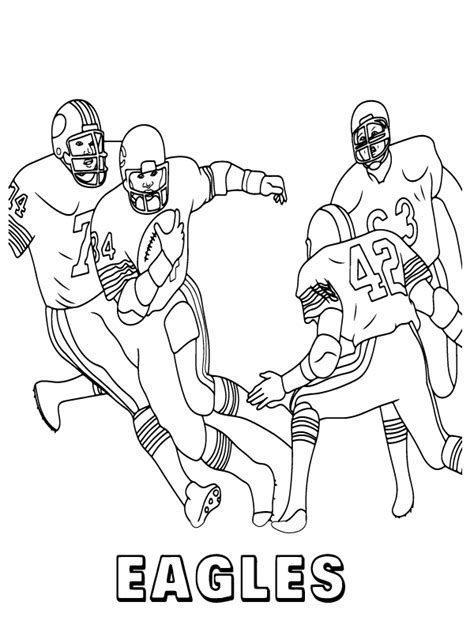 Philadelphia Eagles Player Coloring Pages