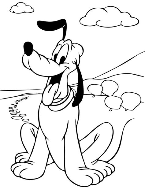 Pluto Coloring Pages