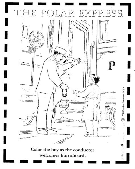 Polar Express Scene Coloring Pages