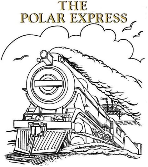 Polar Express Train Coloring Page 10