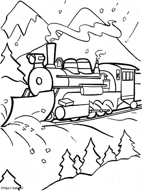 Polar Express Train Coloring Page 6