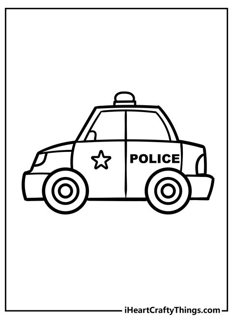 Police Car Coloring Pages for Inspiration