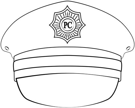 Police Hat Printable 10