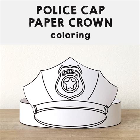 Police Hat Printable 3