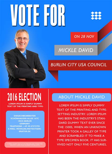 Political Campaign Flyer Examples