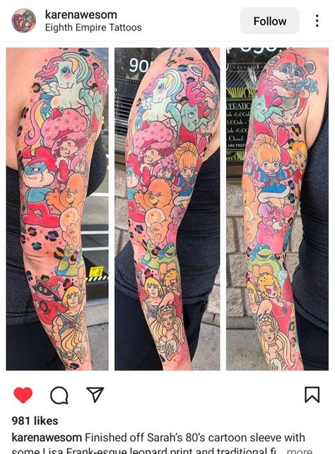 Pop Culture Tattoo Sleeve