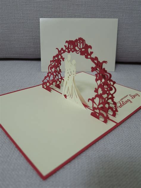 Pop Up Card Templates For Weddings