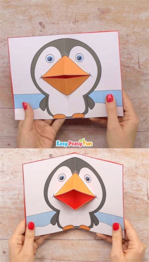 Pop Up Penguin Template Design Ideas