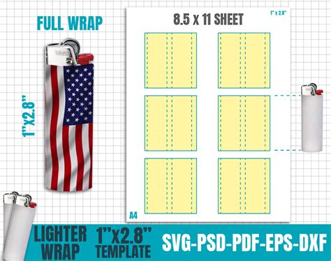 Popular Bic Wrap Template Designs