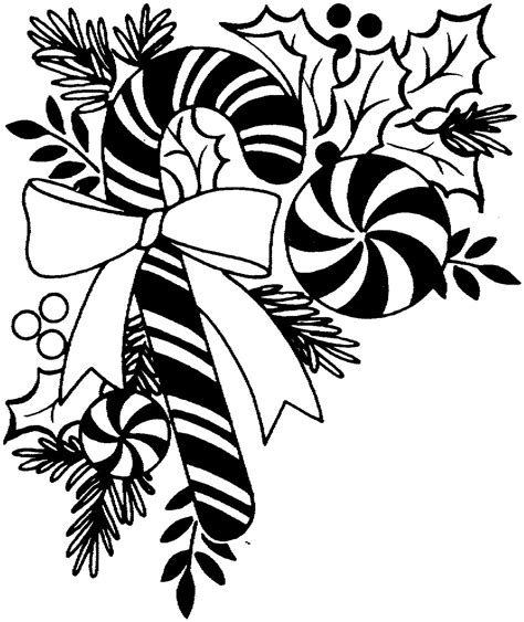 Popular Christmas Clipart Black White Prints for Crafts