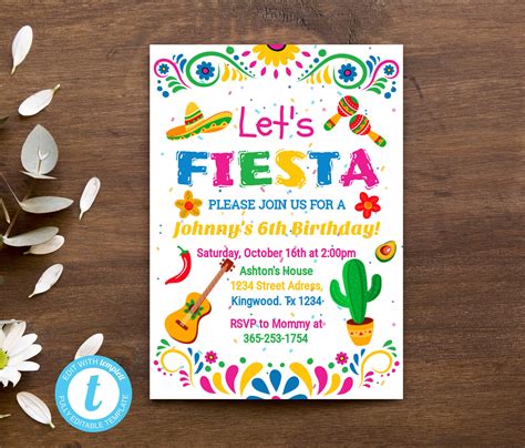 Popular Fiesta Invitations