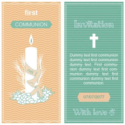 Popular Designs for First Communion Templates