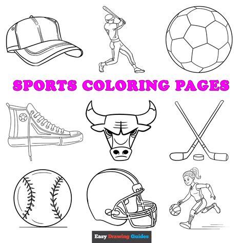 Most Popular Sports Coloring Pages