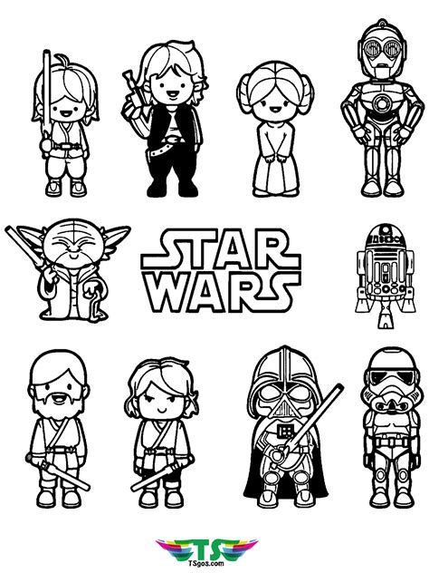 Popular Star Wars Characters to Color