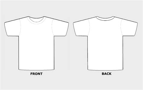 Popular T-Shirt Blank Template Formats