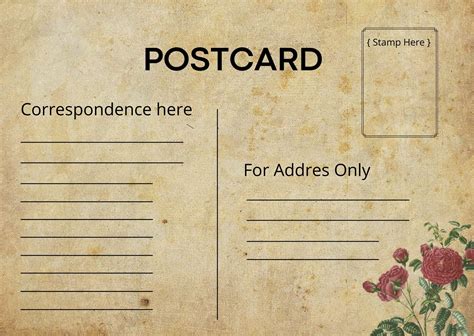 Postcard Template Design