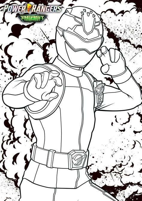 Power Rangers Dino Fury Coloring Pages