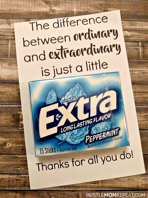 Practical Examples of Extra Gum Teacher Appreciation Printable