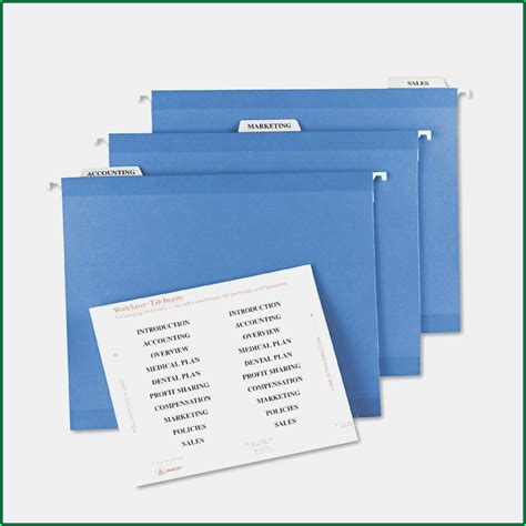 Practical Examples of Hanging File Folder Tabs