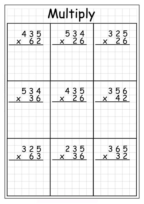 Practical Tips for Multiplication Worksheets Image