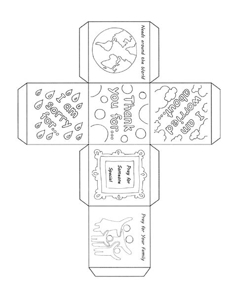 Description of Prayer Cube Templates