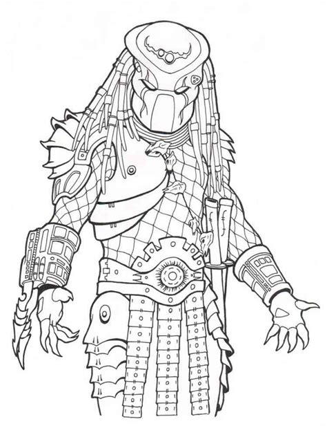 Predator coloring pages for kids