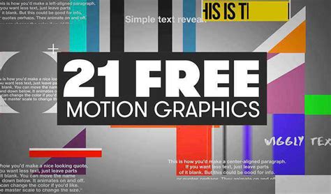 Premiere Pro Free Video Templates Motion Graphics