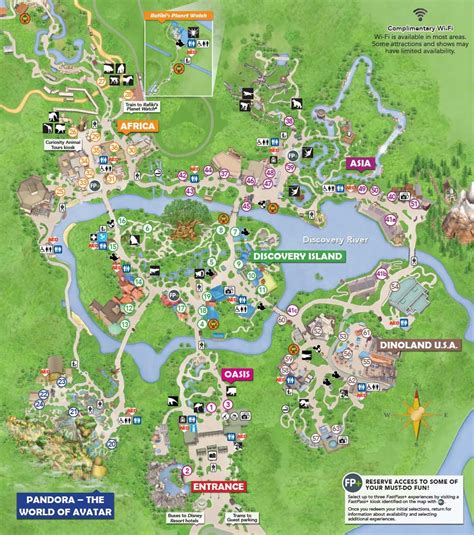 Printable Animal Kingdom Map