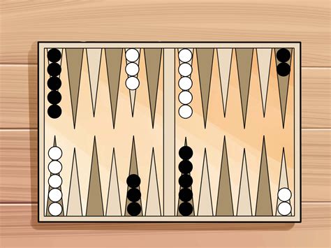 Printable Backgammon Setup Board