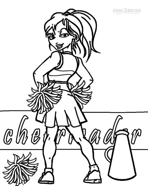 Printable Cheerleading Coloring Pages for Events