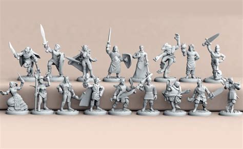 Printable D&D Miniatures Models