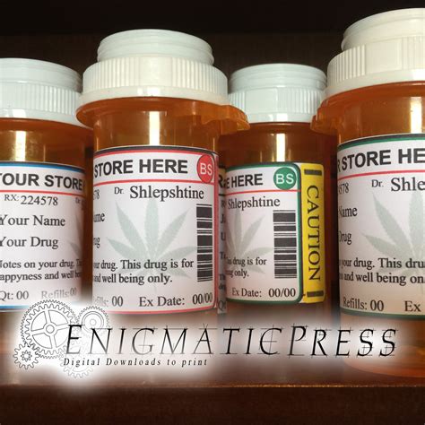 Printable Dispensary Labels Example