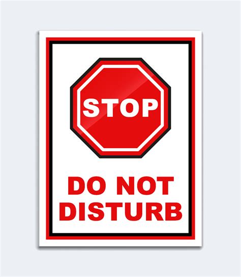 Printable Do Not Disturb Signs For Personal Use