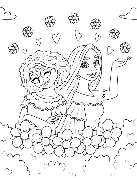 Description of Printable Encanto Coloring Sheets