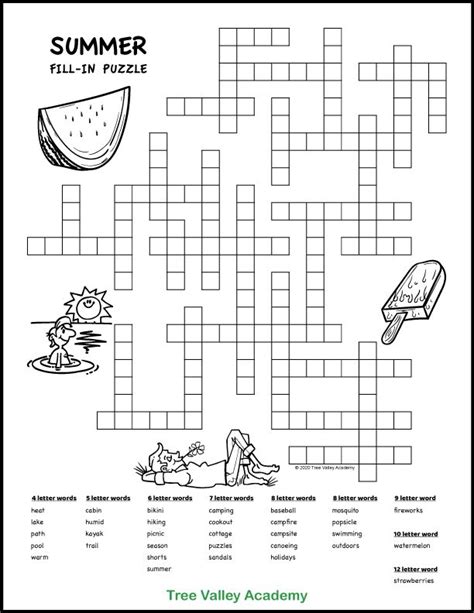 Benefits of Printable Fill-It-In Puzzles for Children