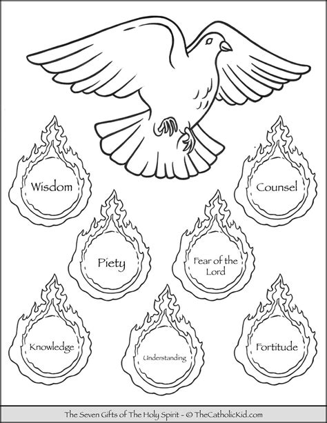 Printable Holy Spirit Coloring Pages