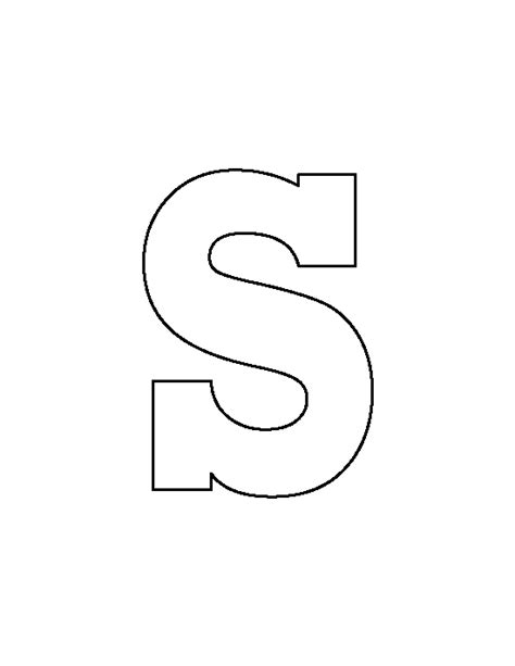 Printable Letter S Stencil