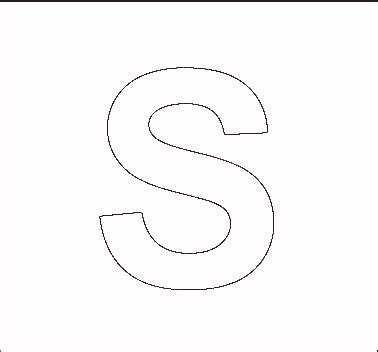 Printable Letter S Stencil